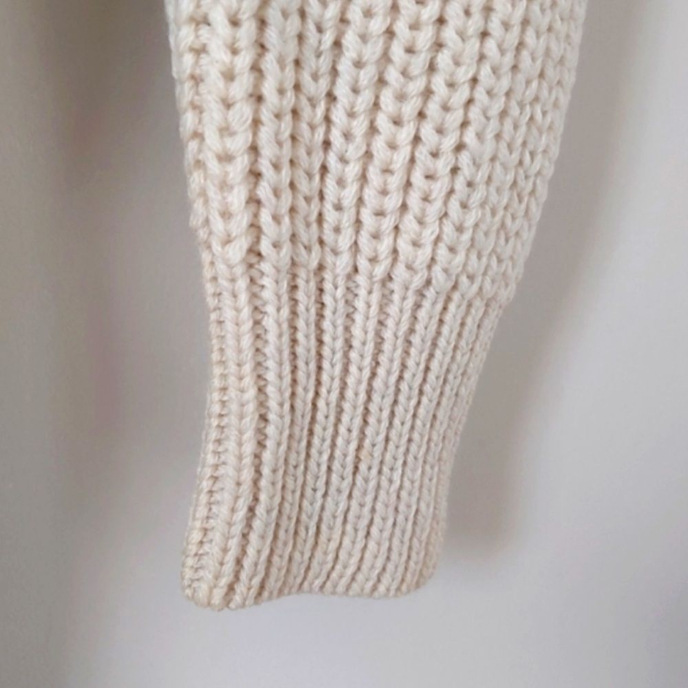 Aritzia Wilfred Tisserand Long Rib Knit Cardigan Sweater Merino Wool Size S - Picture 14 of 15